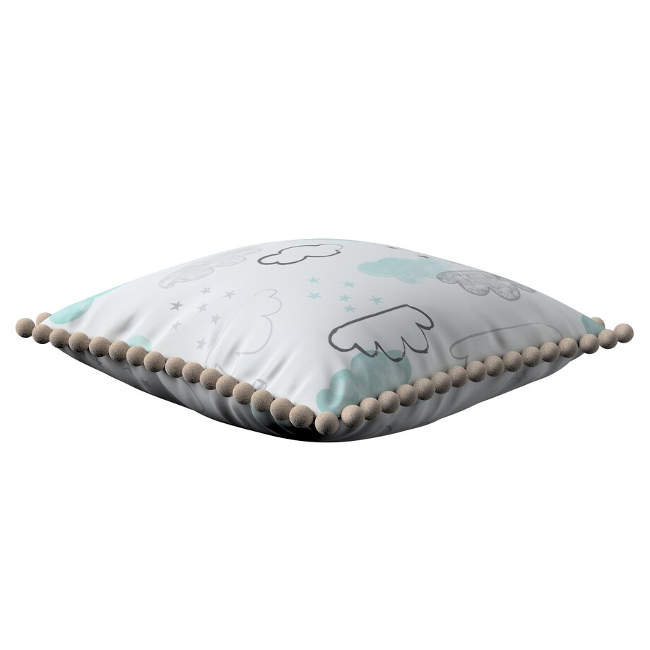 Poszewka Daisy 45x45 ecru-niebieski