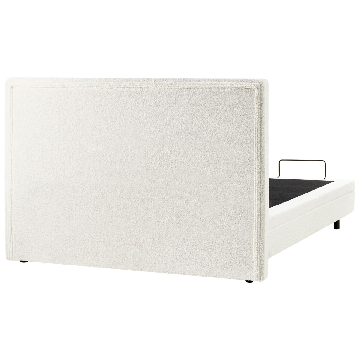 Łóżko regulowane Boucle DUKE II 180 x 200 cm Złamana biel