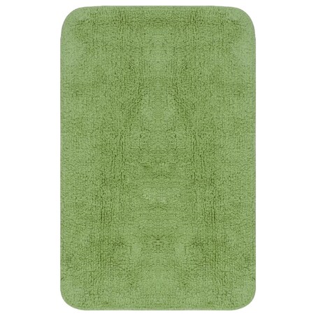 vidaXL 2-częściowy zestaw mat łazienkowych, tkanina, zielony