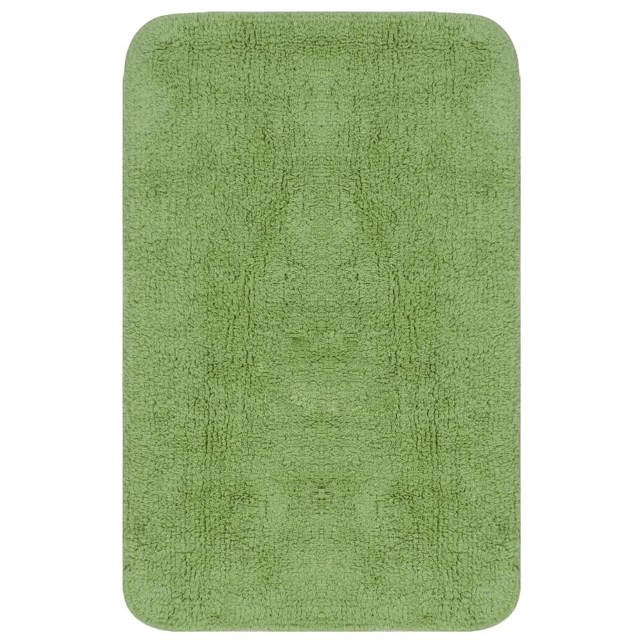 vidaXL 2-częściowy zestaw mat łazienkowych, tkanina, zielony