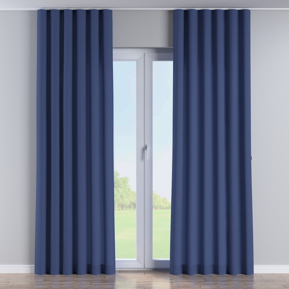 Zasłona na taśmie wave 130x245 granatowy