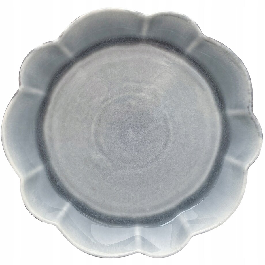 TALERZ OBIADOWY DUŻY 26CM BŁĘKITNY SZARY GŁĘBOKI CERAMICZNY NA SZTUKI