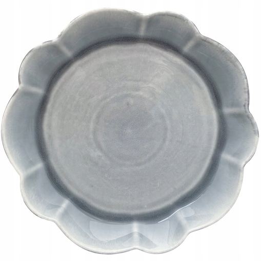 TALERZ OBIADOWY DUŻY 26CM BŁĘKITNY SZARY GŁĘBOKI CERAMICZNY NA SZTUKI
