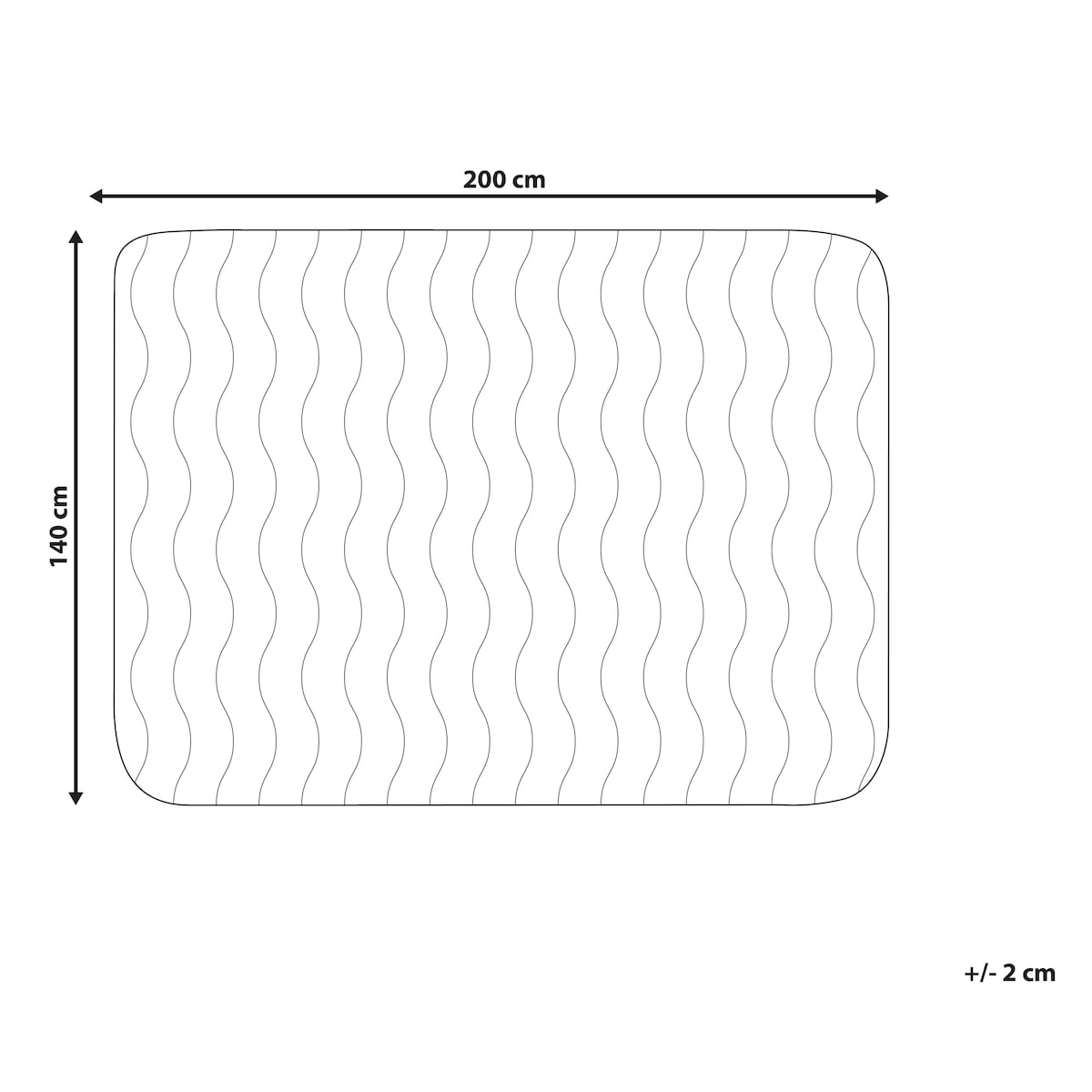 Ochraniacz na materac z mikrofibrą FRESHGUARD MICRO 140 x 200 cm