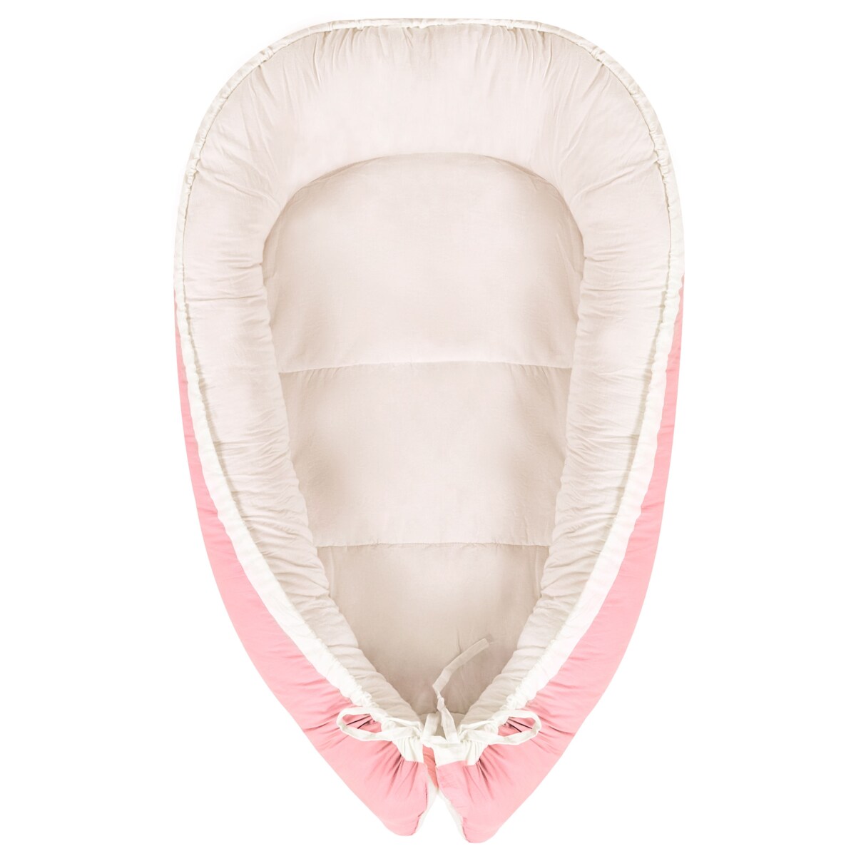 Kokon niemowlęcy 55 x 90 cm różowy z beżowym EREB