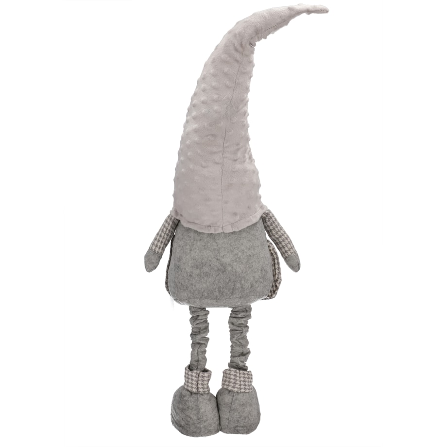 SKRZAT świąteczny KRASNAL gnom DUŻY SZARY prezent