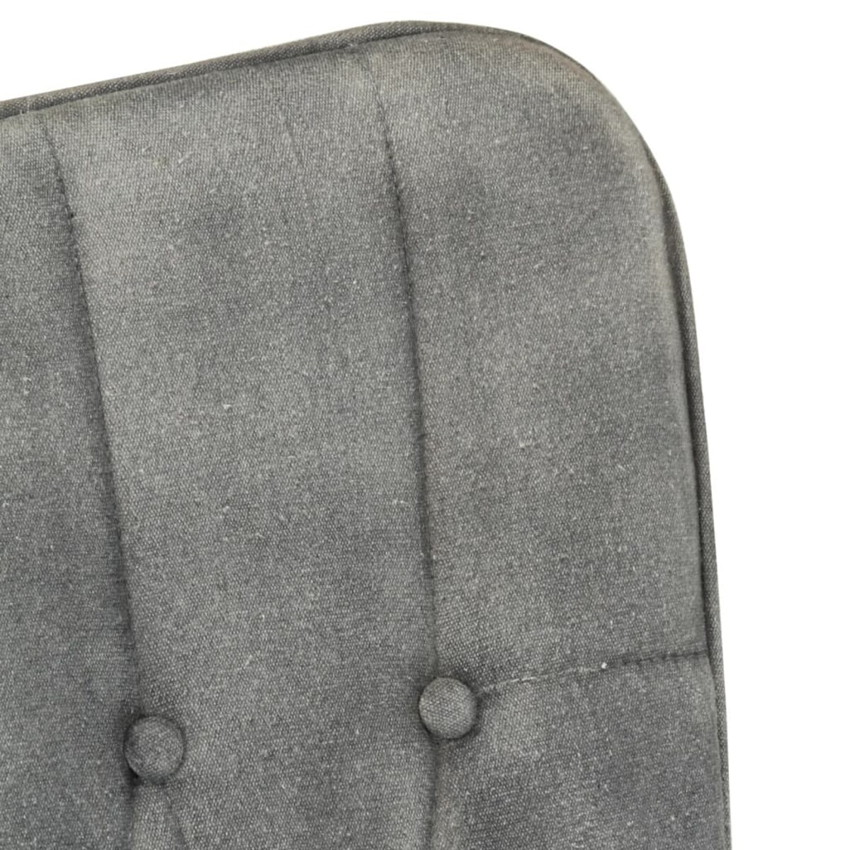 vidaXL Fotel bujany, szary, postarzane płótno