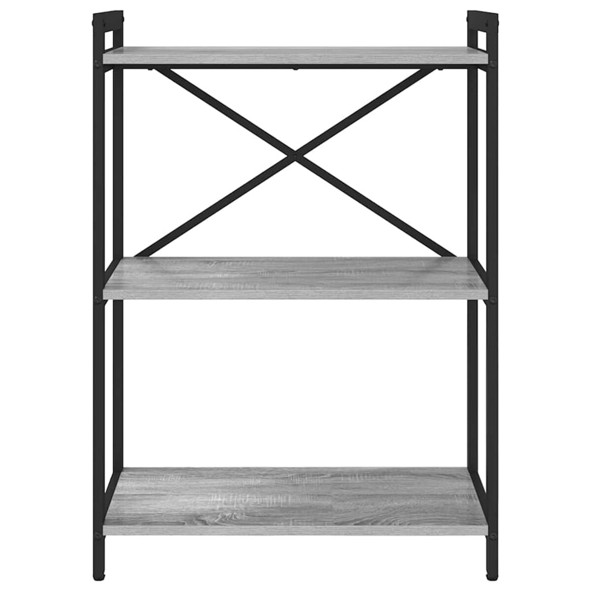 vidaXL Półka na książki Szary dąb sonoma 60 x 30 x 83 cm