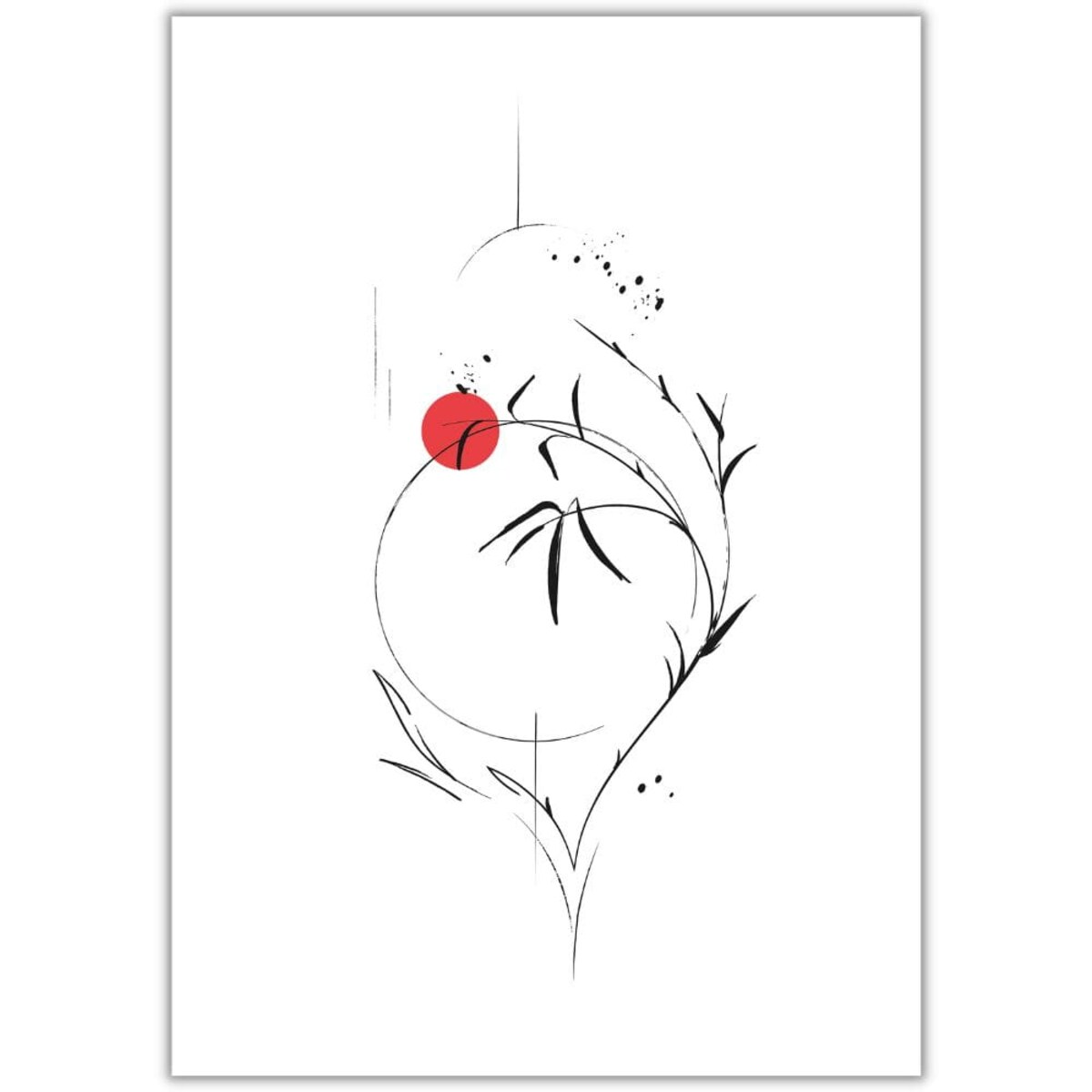 plakat japan abstract 1 21x30 cm