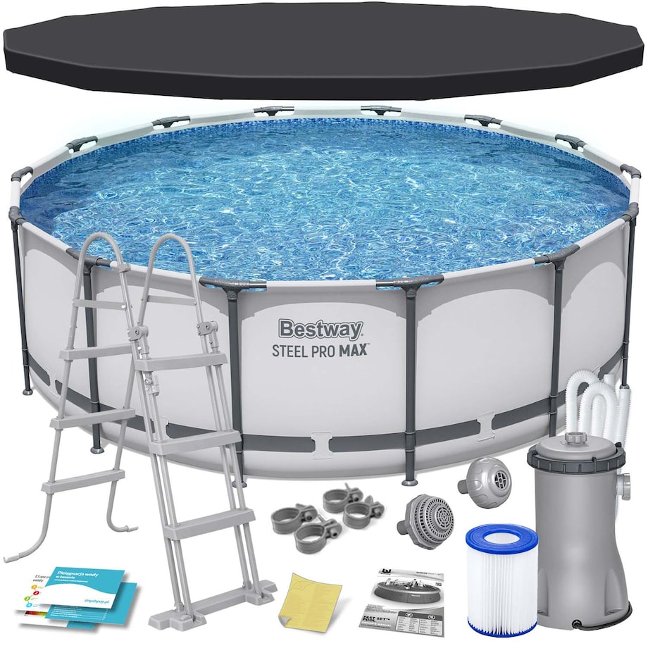 Basen stelażowy ogrodowy 427x122cm Bestway 11w1