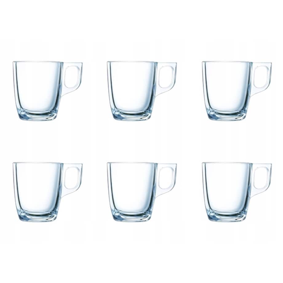 FILIŻANKA SZKLANKA 6szt 90 ml espresso kawa mała LUMINARC na napoje herbatę