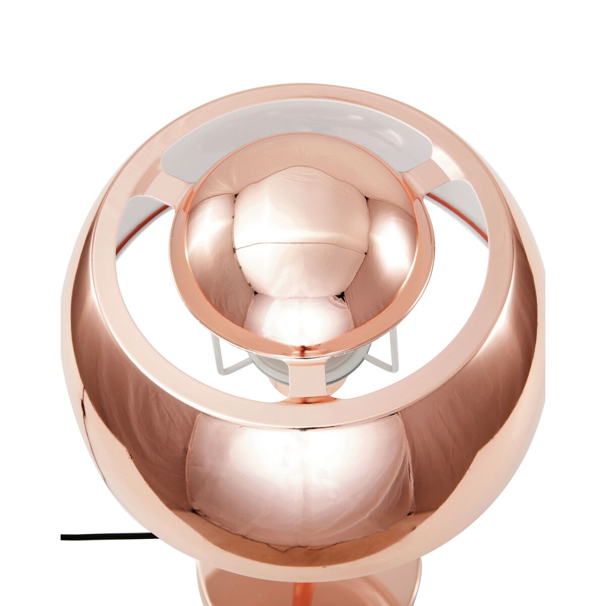 Lampa stołowa metalowa miedziana SENETTE