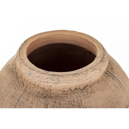 Wazon ceramiczny 31x30x30 cm VAASE brązowy