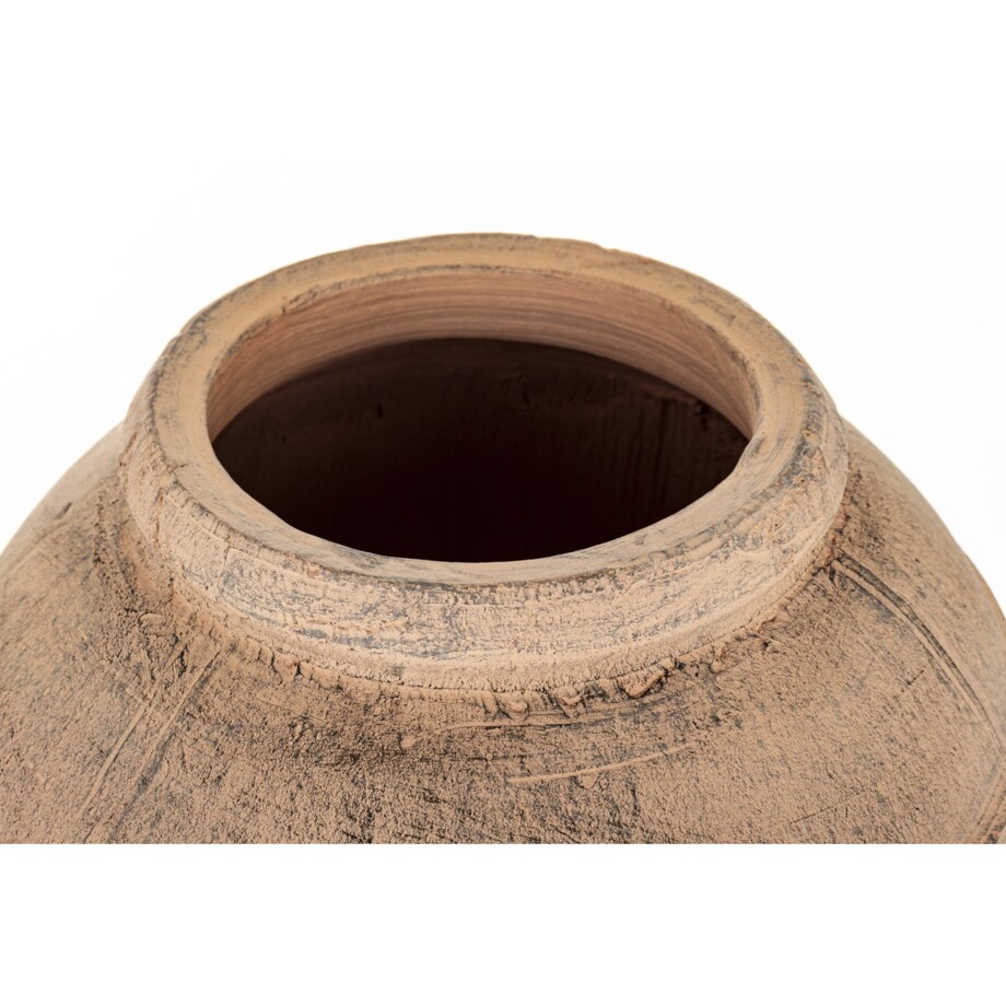 Wazon ceramiczny 31x30x30 cm VAASE brązowy