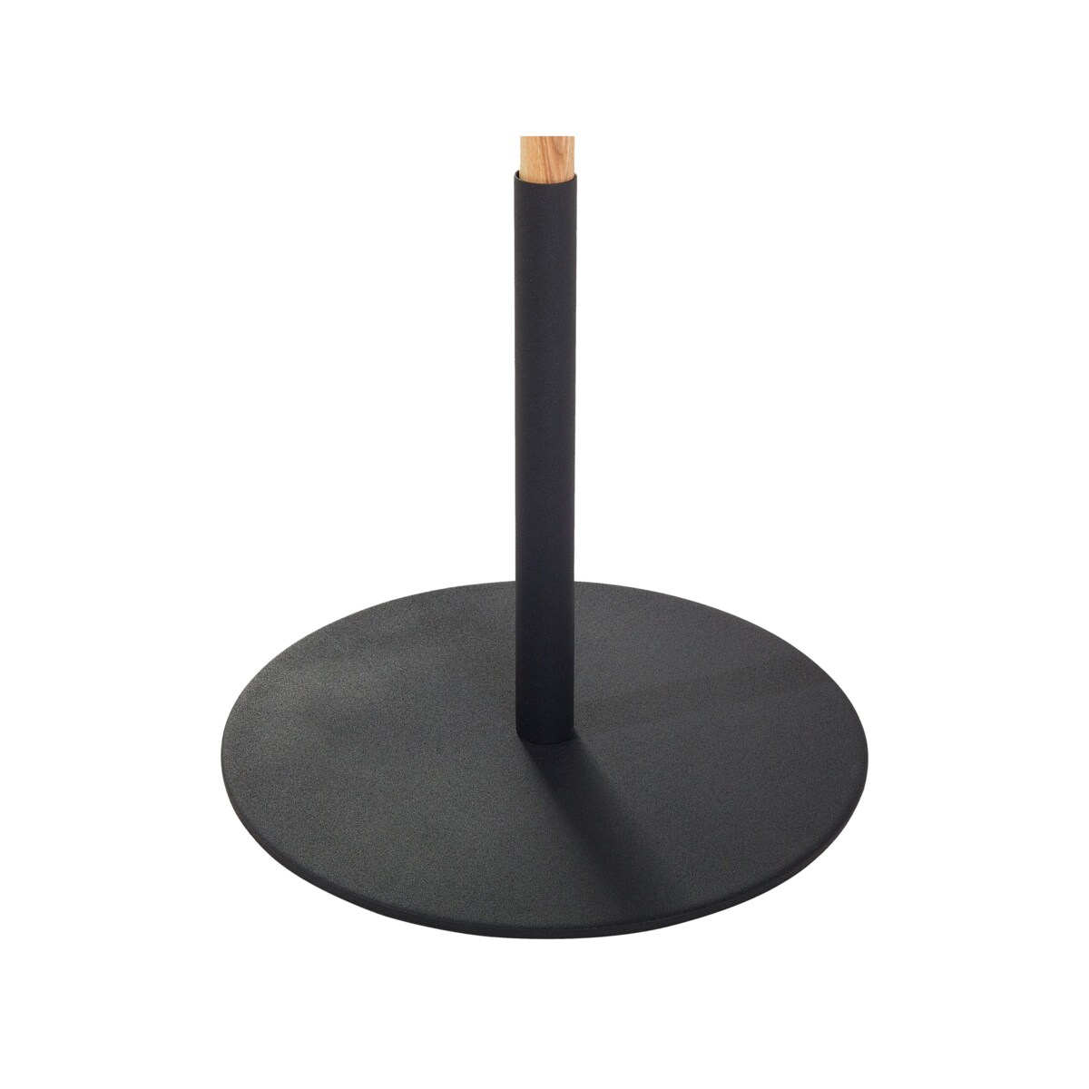 Lampa podłogowa regulowana drewniana czarna OWENS