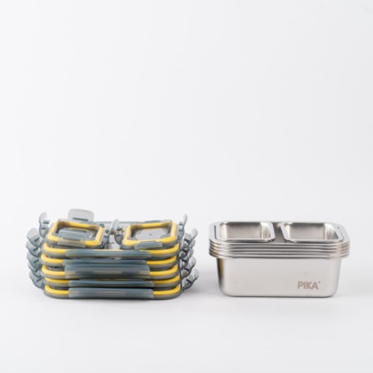 LunchBox PIKA zestaw 7 pojemników inox do piekarnika i mikrofali