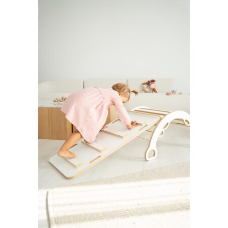 MAŁY bujak montessori z uchwytami + MAŁA zjeżdżalnia DRABINKA