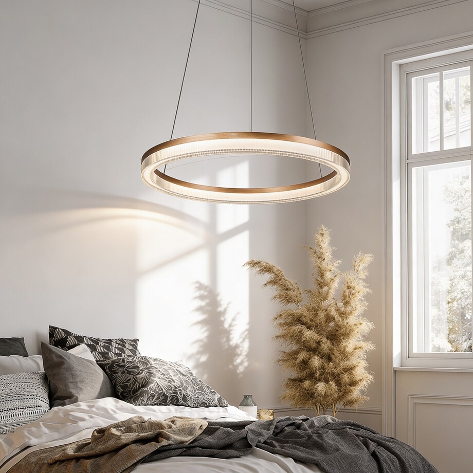 Lampa sufitowa wisząca Light Prestige Midway złoty LED CCT 3000, 4000, 6000 (regulowana) 1 szt.