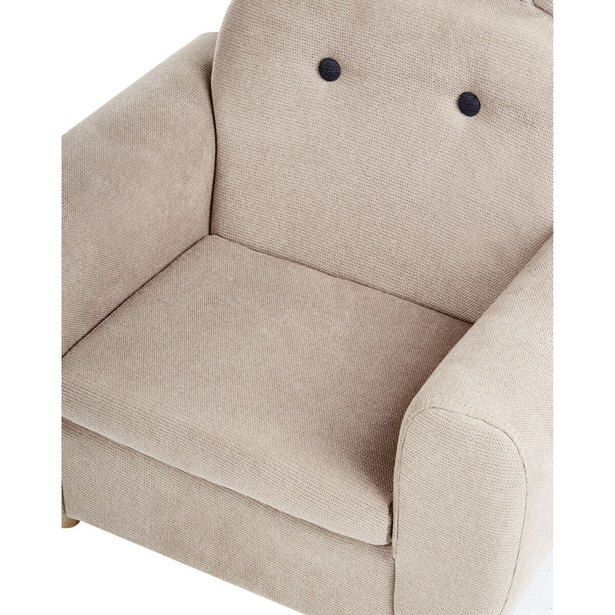 Fotel dziecięcy MARIBO Tkanina Beżowoszary