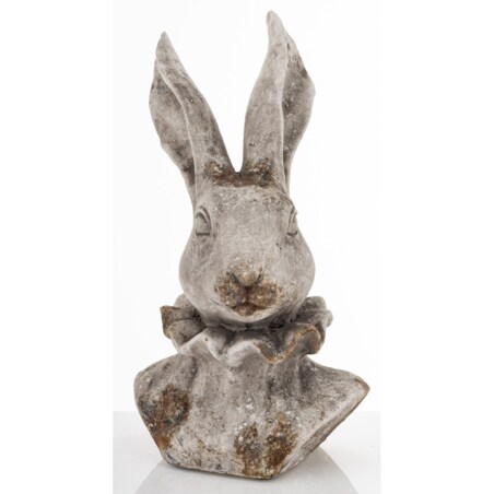 Figurka popiersie królika 33x19x17 cm TORACE - IV szary