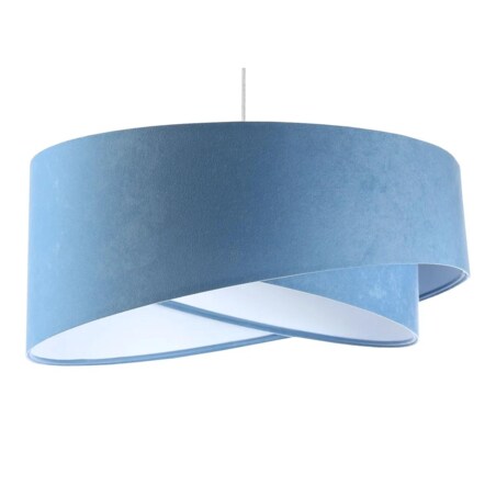 Lampa wisząca GEMSTONE błękitna/biała