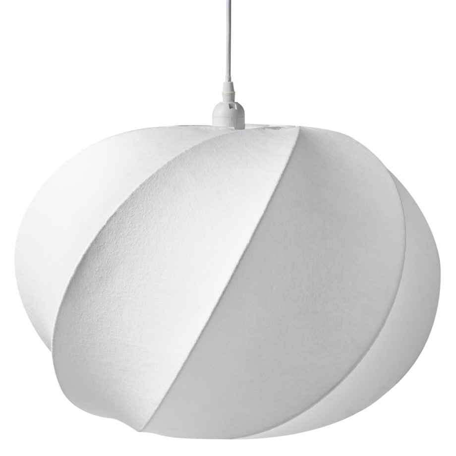 Lampa wisząca MAQUINE Jedwab syntetyczny Biały
