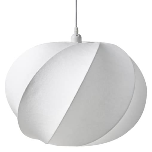 Lampa wisząca MAQUINE Jedwab syntetyczny Biały