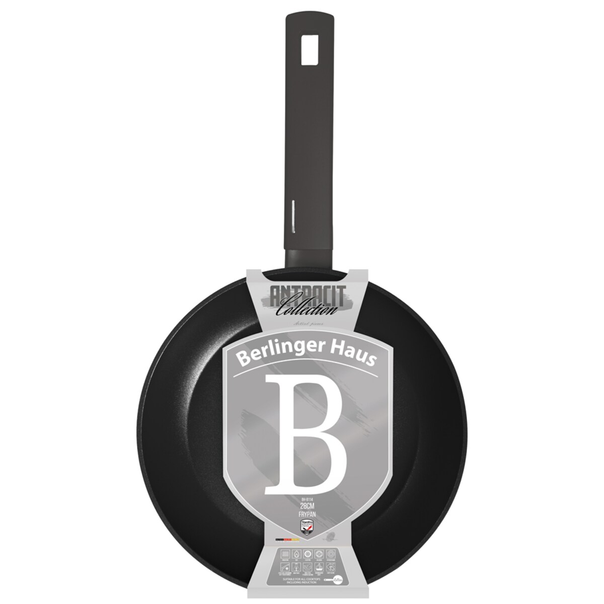Patelnia 28 cm z powłoką tytanową BerlingerHaus BH-8114