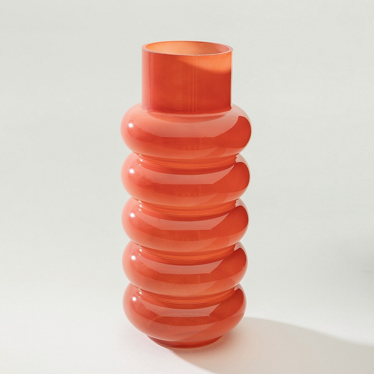 Wazon szklany Rosso 15x35 cm, 15x15x35 cm