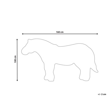 Dywan dziecięcy wełniany zebra 100 x 160 cm biało-czarny KHUMBA