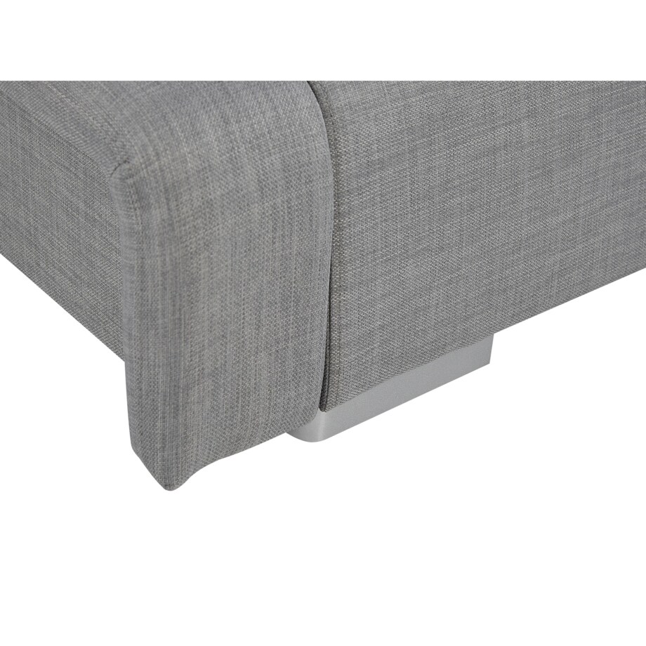 Łóżko tapicerowane 140 x 200 cm szare NANTES