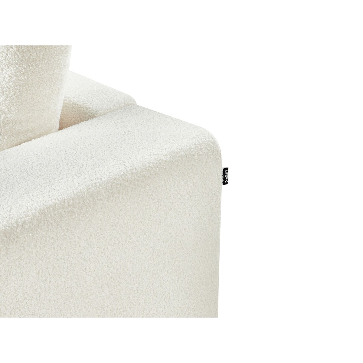 Sofa boucle 3-osobowa złamana biel NIVALA