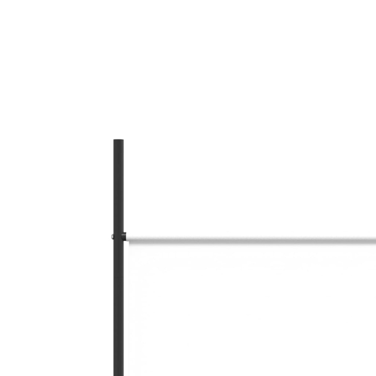 vidaXL Parawan 5-panelowy, biały, 250x200 cm, tkanina