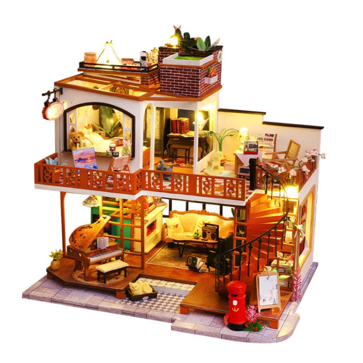 Miniaturowy domek - Retro willa