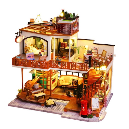 Miniaturowy domek - Retro willa