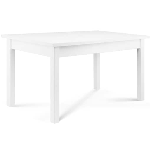 KONSIMO CENARE Stół prosty rozkładany 140 x 80 cm biały