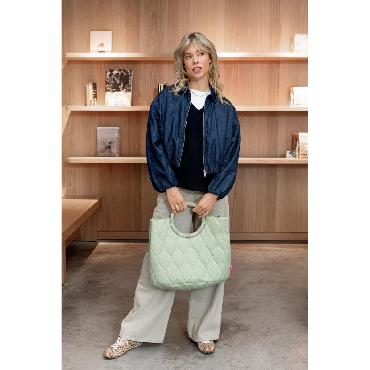 Torba LOOPBAG HOBO, puffer iced matcha