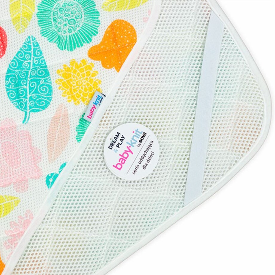 Top na materac 120x60 cm ochraniacz - DREAM Kwiatki