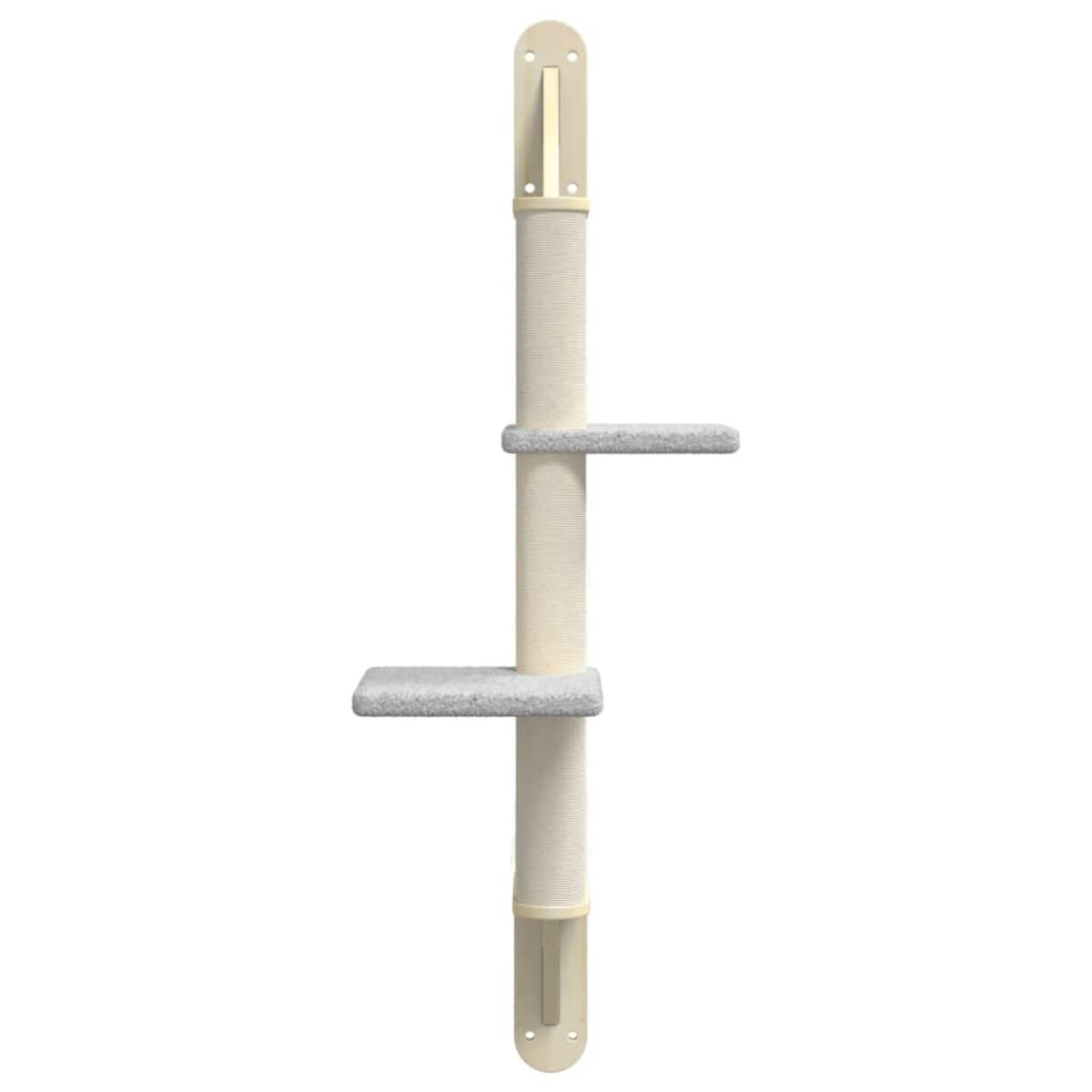 vidaXL Ścienne drzewko dla kota z drapakiem, jasnoszare, 108 cm