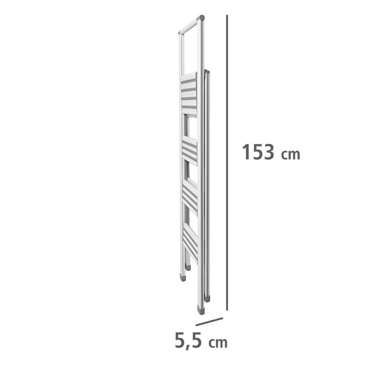 Aluminiowa drabina, 4-stopniowa, WENKO