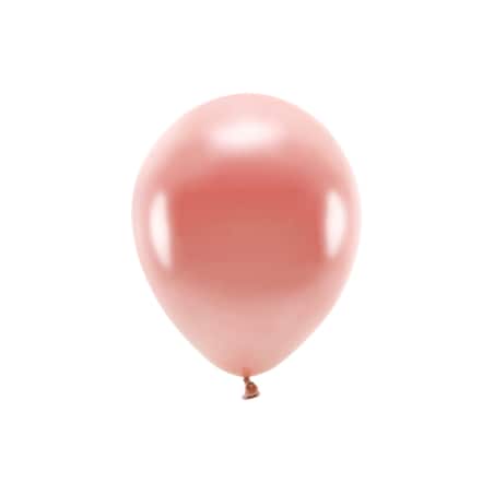Balony Eco 26cm metalizowane, różowe złoto (1 op. / 10 szt.)