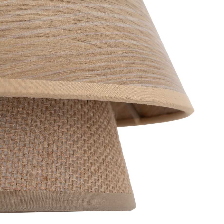 Lampa Wisząca Tk Lighting Kalum Len Fornir 1Xe27 Skandynawski, Boho, Japandi