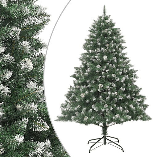vidaXL Sztuczna choinka ze stojakiem, 240 cm, PVC