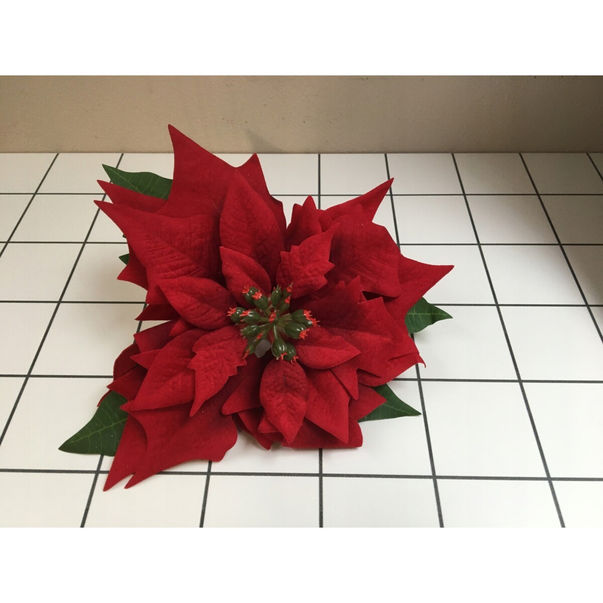 GWIAZDA WELUROWA duża poinsecja BETLEJEMSKA CZERWONA jak żywa na bukiet