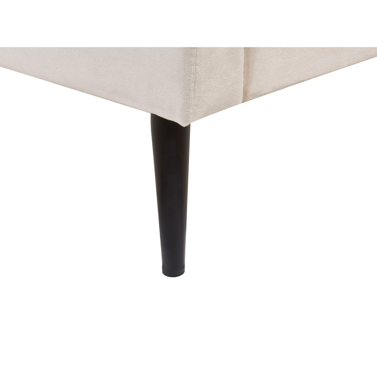 Łóżko welurowe 140 x 200 cm beżowe BRIN