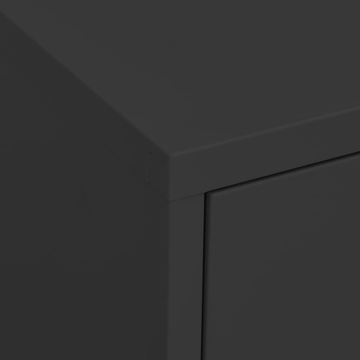 vidaXL Szafka, antracytowa, 80x35x101,5 cm, stalowa