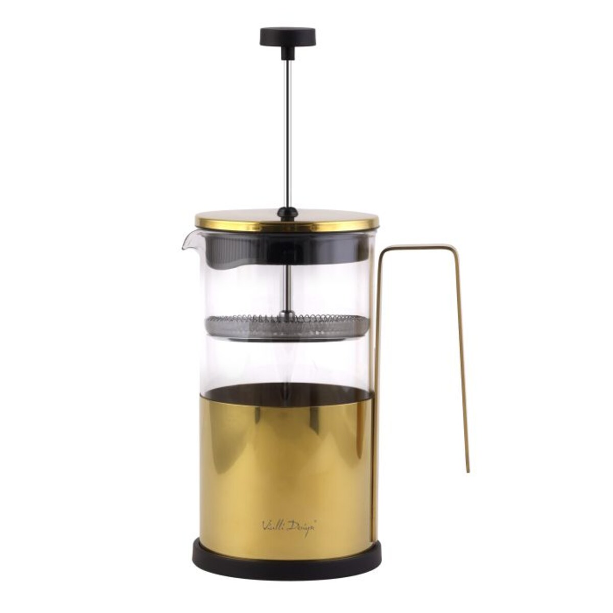 Zaparzacz do kawy i herbaty 1000 ml Diamante złoty 0695