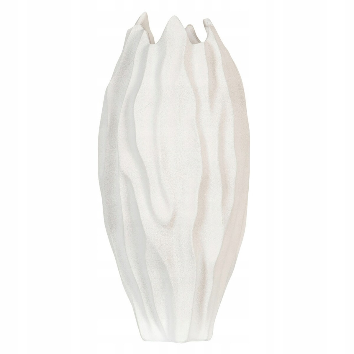 WAZON na bukiet KORALL biały mat wys. 37cm