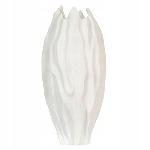 WAZON na bukiet KORALL biały mat wys. 37cm