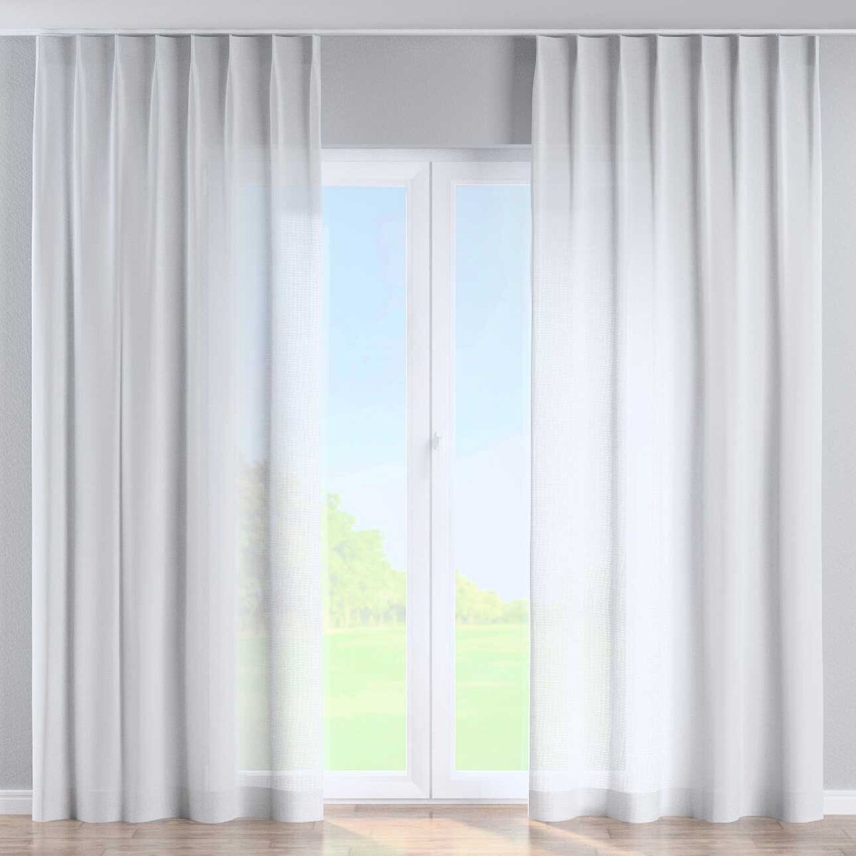 Zasłona na haczykach flex pojedynczych 130x245 prześwitujący, złamana biel